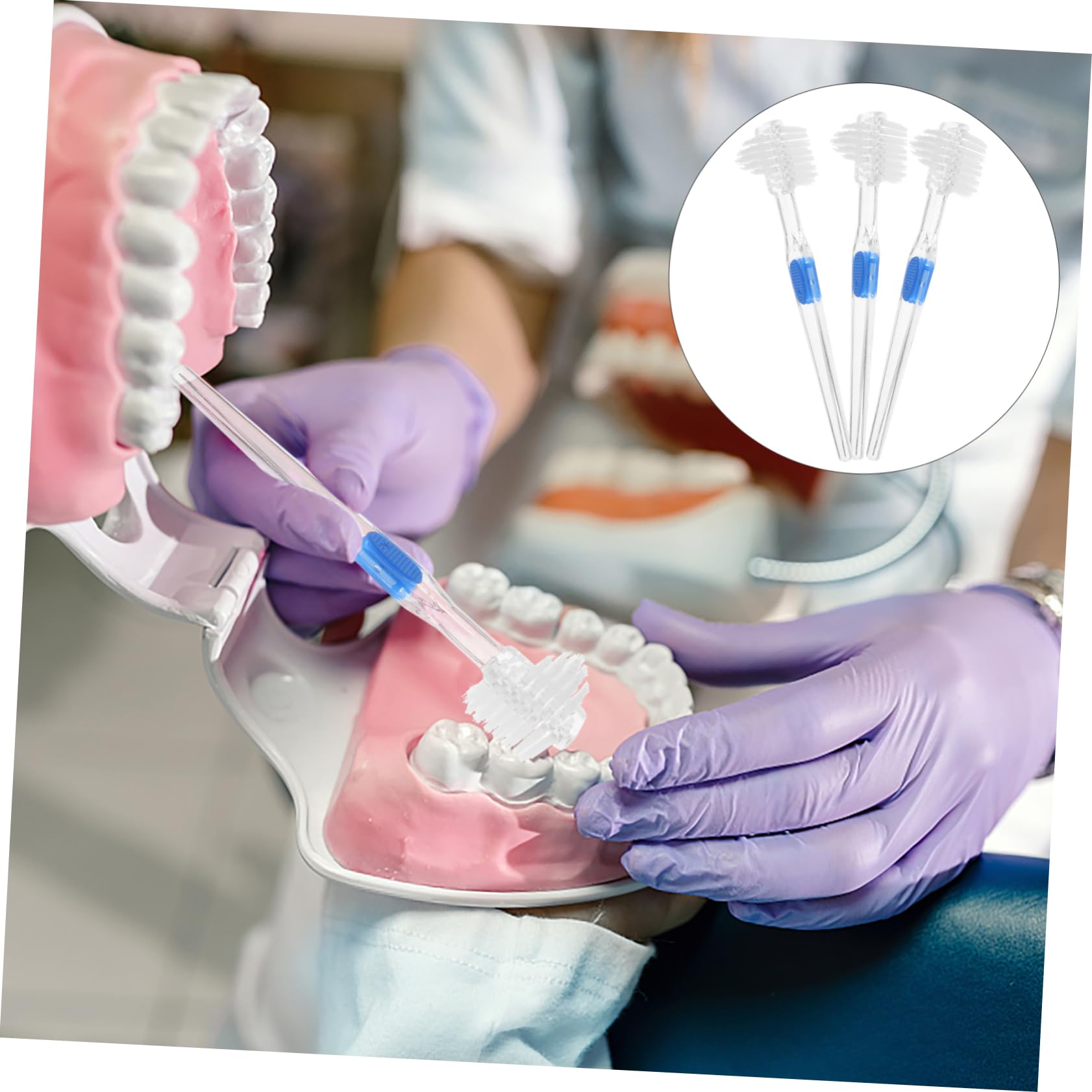 Healvian 5 Set Di Spazzole Doppie Grandi E Piccole Con Angoli Smussati Per Una Pulizia Delicata 3 Pezzi*5