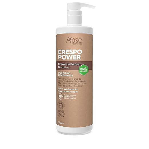 Creme de Pentear Nutritivo Crespo Power 1000Ml, Apse Cosmetics