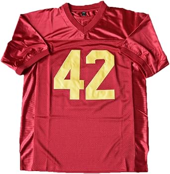 Mens #42 Ricky Football Jersey Red Color Stitched Number and Letters Size S - 3XL