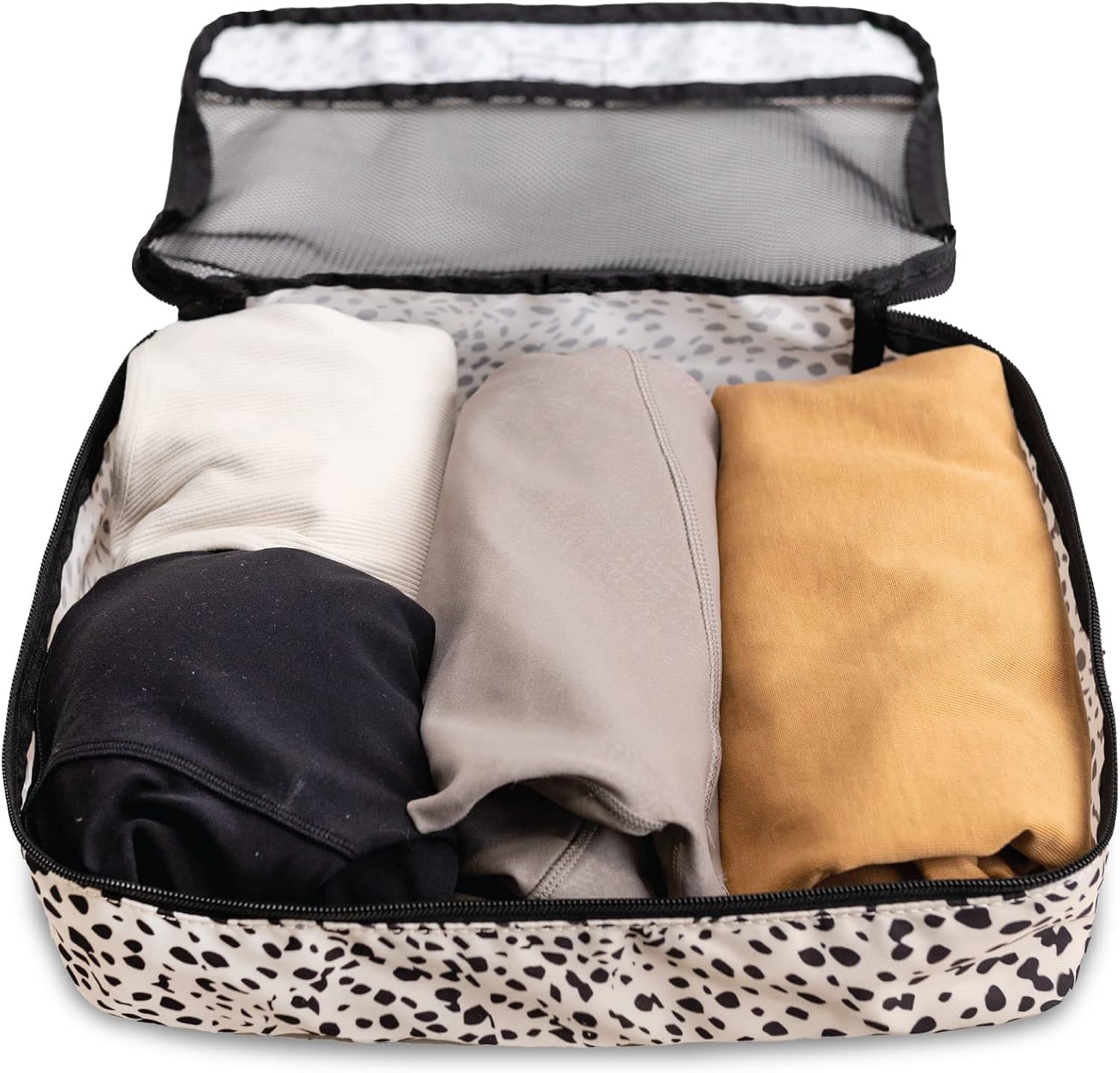 Jadyn Packing Cubes for Travel, 6-Piece Large Packing Cube Organizer Set for Suitcase, Duffel Bag, Luggage, Multiple Sizes Travel Essentials (Cheetah Spot) - Image 4
