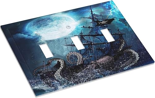 Vista 1052 de Placa de pared con interruptor de luz de doble interruptor de pared para niños, diseño de dinosaurio, galaxia, espacio exterior, planeta, nebulosa