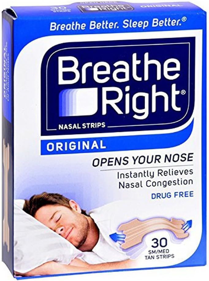 Nasal Strips Original Tan Small/Medium 30 ea (Pack of 3)
