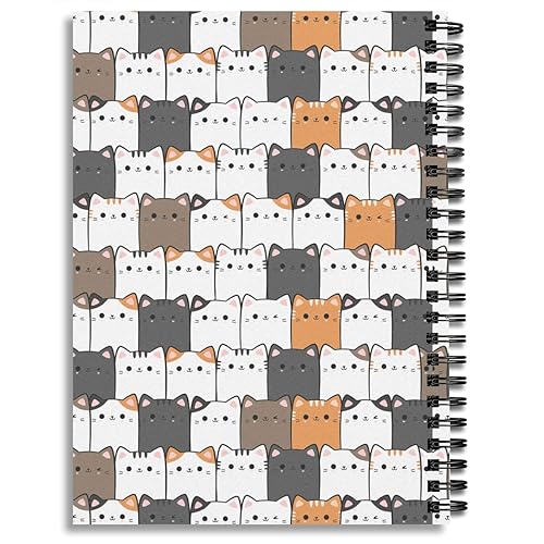Miniatura 2 de GOLEEX Cats Lover Blank Spiral Notebook Journal Notebooks Ruled Weekly Daily Monthly Planner Organizer Lined Note Taking Notepad Composition For Pet