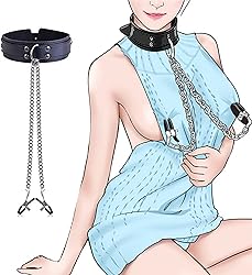 PIIKNUO Estimuladores e Senos, SM Inzas para Pezones con Cadena, Sex Herramienta Collar y Alicates de Mama, Juguete Sexual, Juguetes para Adultos, Apto para Principiantes para Aumentar la Afectividad