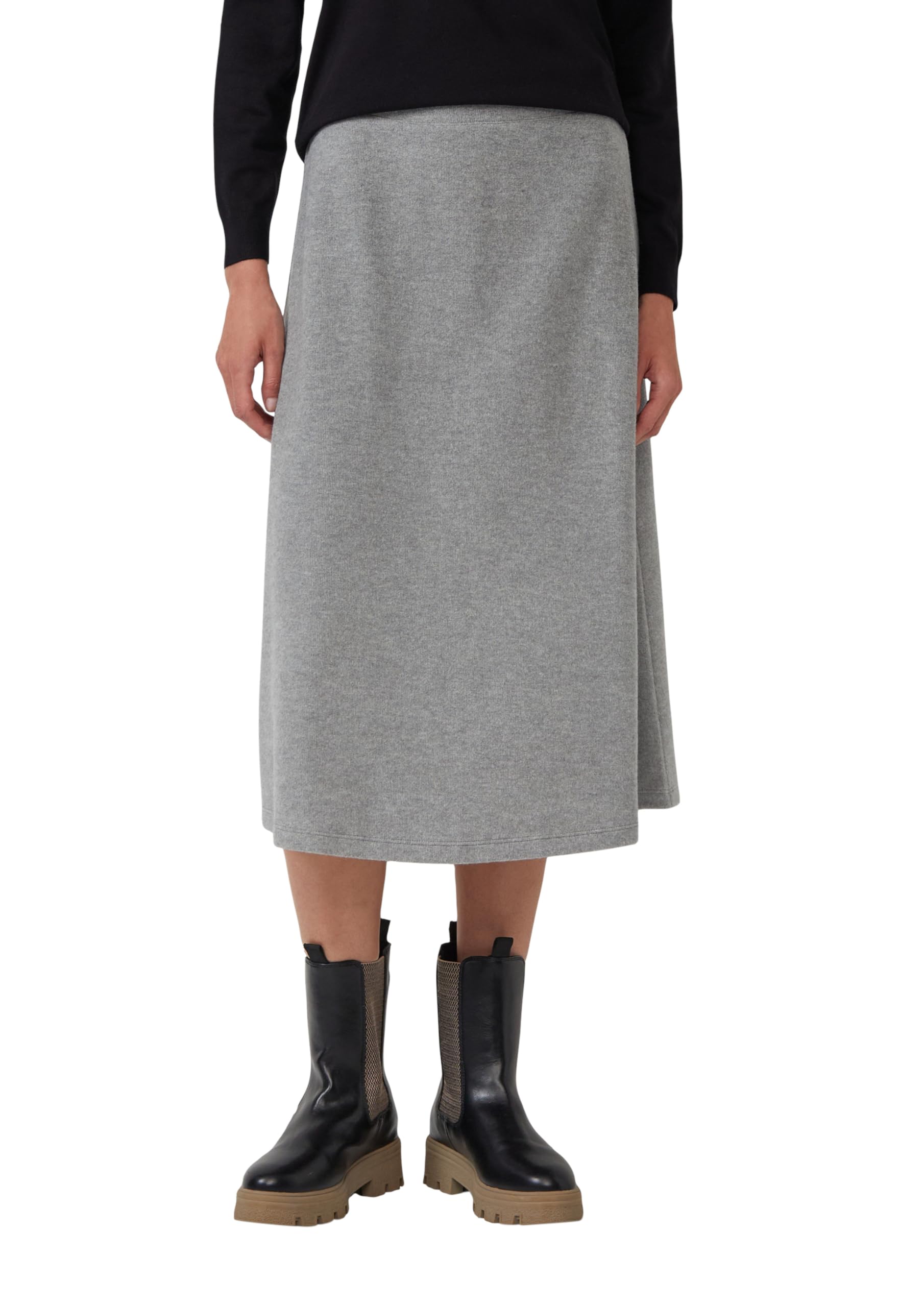 s.Oliver Ausgestellter Midi-Rock aus leichtem Sweat