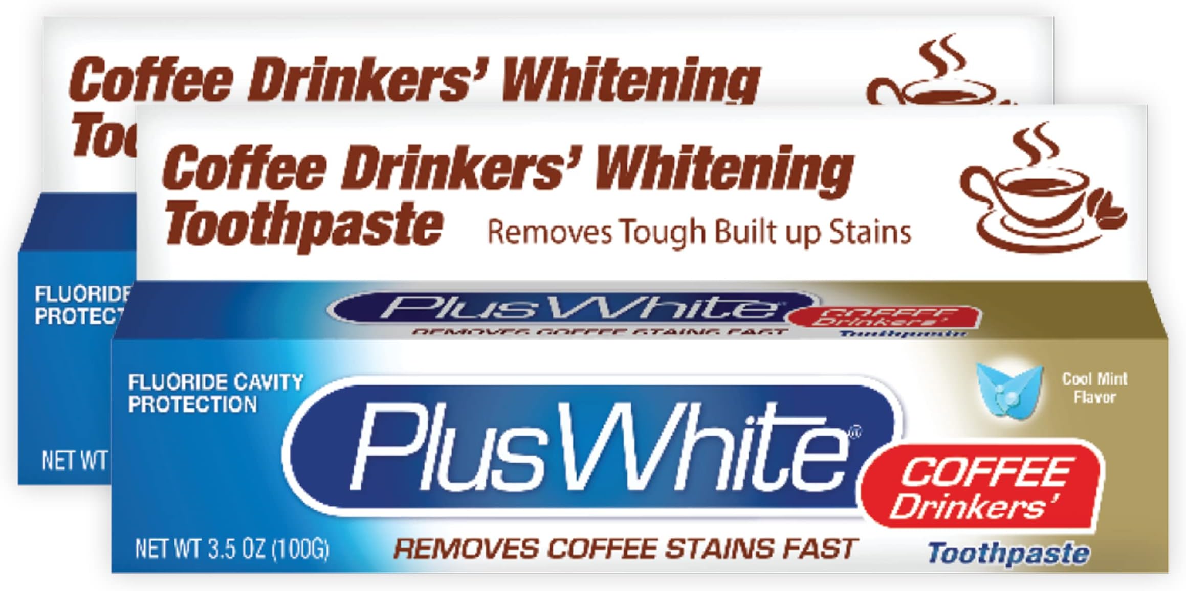 Plus White Coffee Drinkers' Whitening Toothpaste 3.50 oz (Pack of 2)