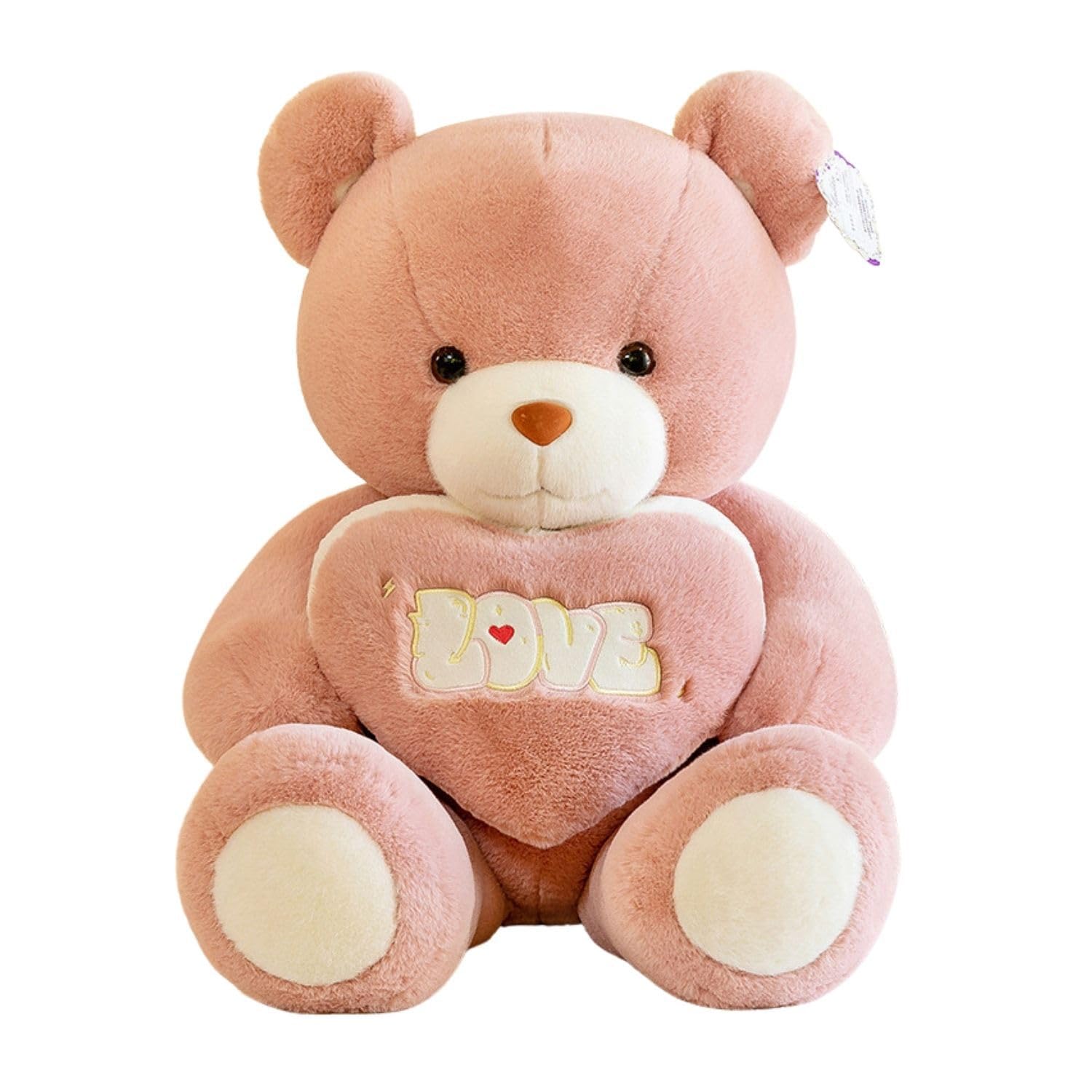 Home SmartCuddly Teddy Bear Toys with Holding Love Heart Assoretd Color and Size 50 cm for Girls Friend Couple Wedding Valentine Birthday and (Brown)