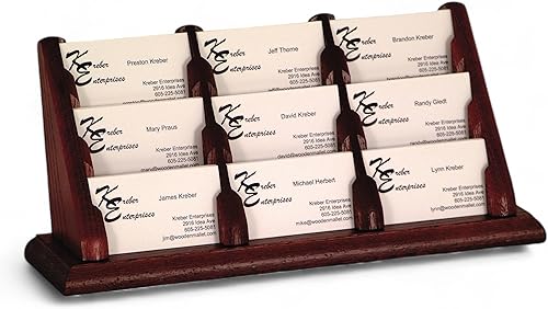 Miniatura 7 de Wooden Mallet, Tarjetero negro de 9 bolsillos para encimera