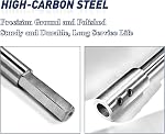 ASNOMY 10 Inch Extra Long Ship Auger Extension Forstner Bit Extension with 1/2" Shank, Accepts 1/2" Shank, 1/2" Hex Drive