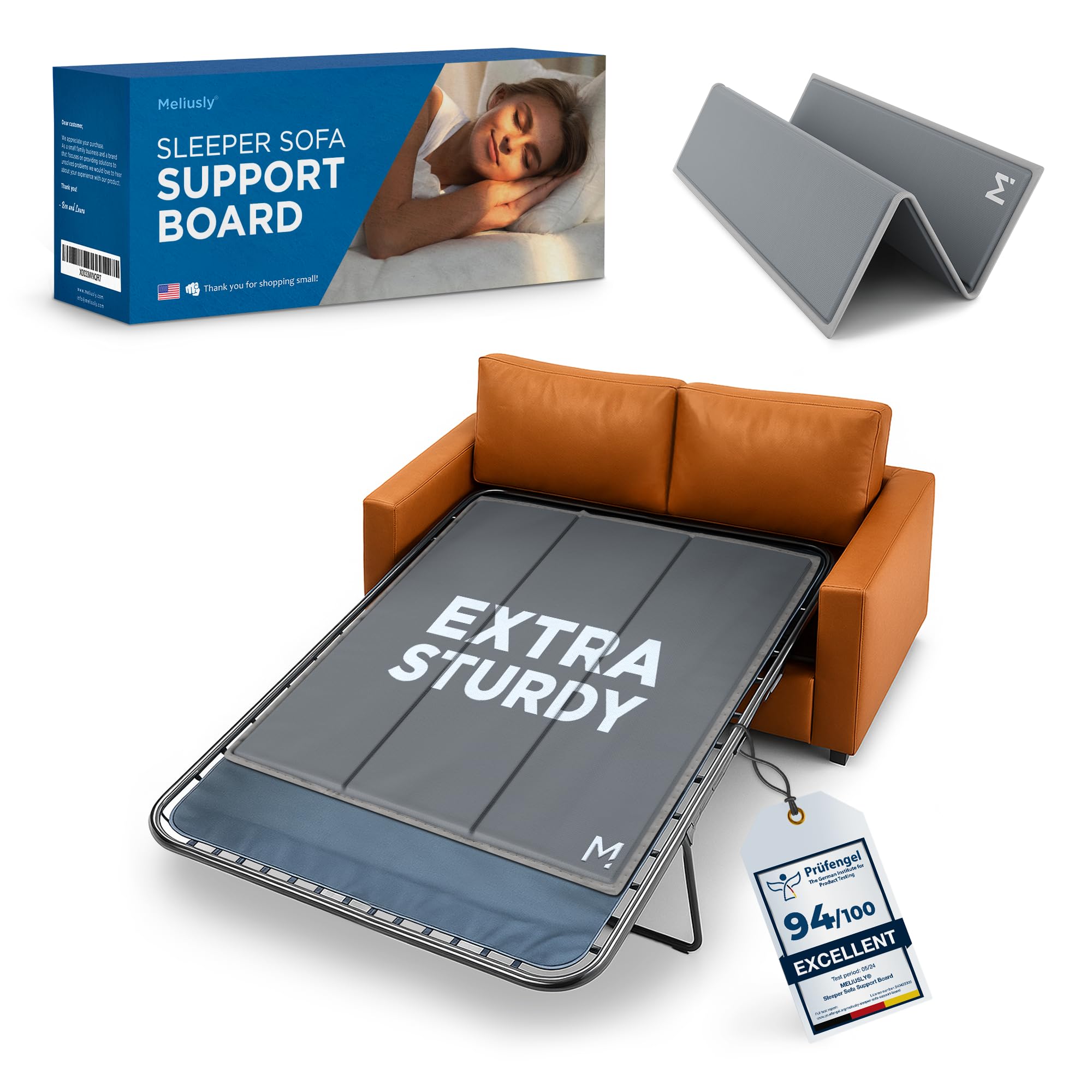 Meliusly Heavy Duty Sleeper Sofa Support Board (48x48 - Full Size) Reinforced Wood Sofa Bed Support, Pull Out Couch Mattress Board, Sleeper Bar Shield, SleeperSaver