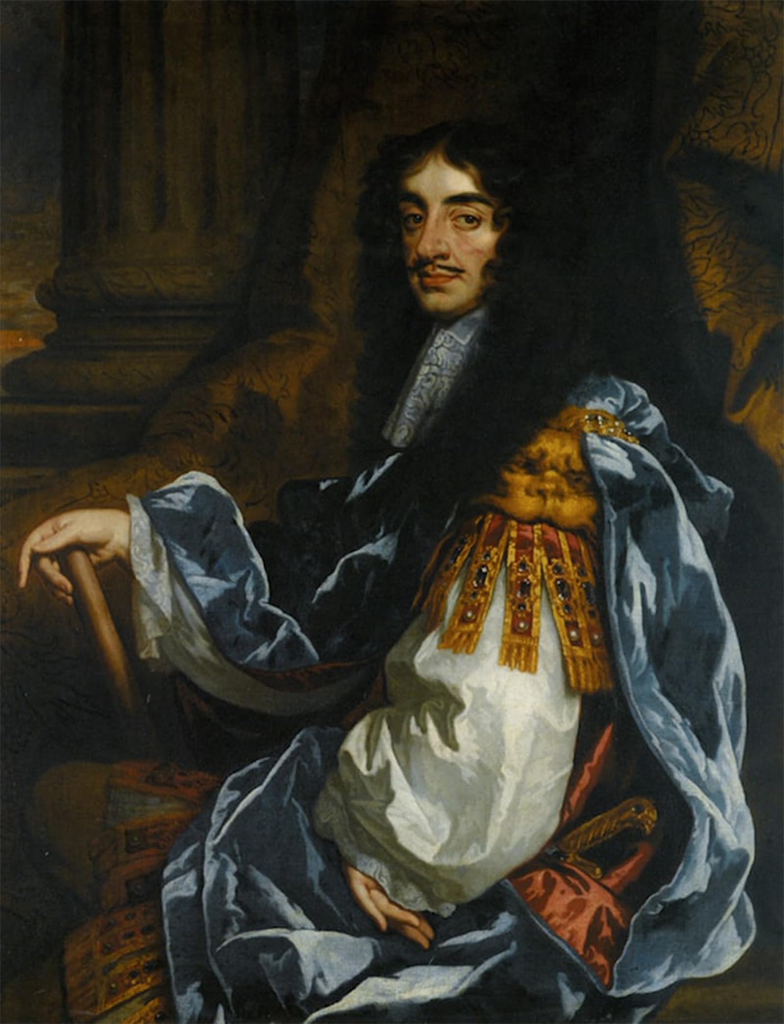 RZHRHJES Abstract Painting Poster Art Print Canvas Print Poster Portrait of King Charles Ii by Sir Peter Lely Landscape Canvas Painting for Office Decor 60x90cm
