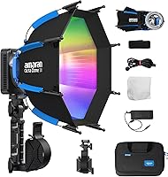 Amaran Ray 60c 60W RGB Video Light - Portable Photography LED Panel 1800K-20000K CCT with Softbox for Vlogging, TikTok, Streaming