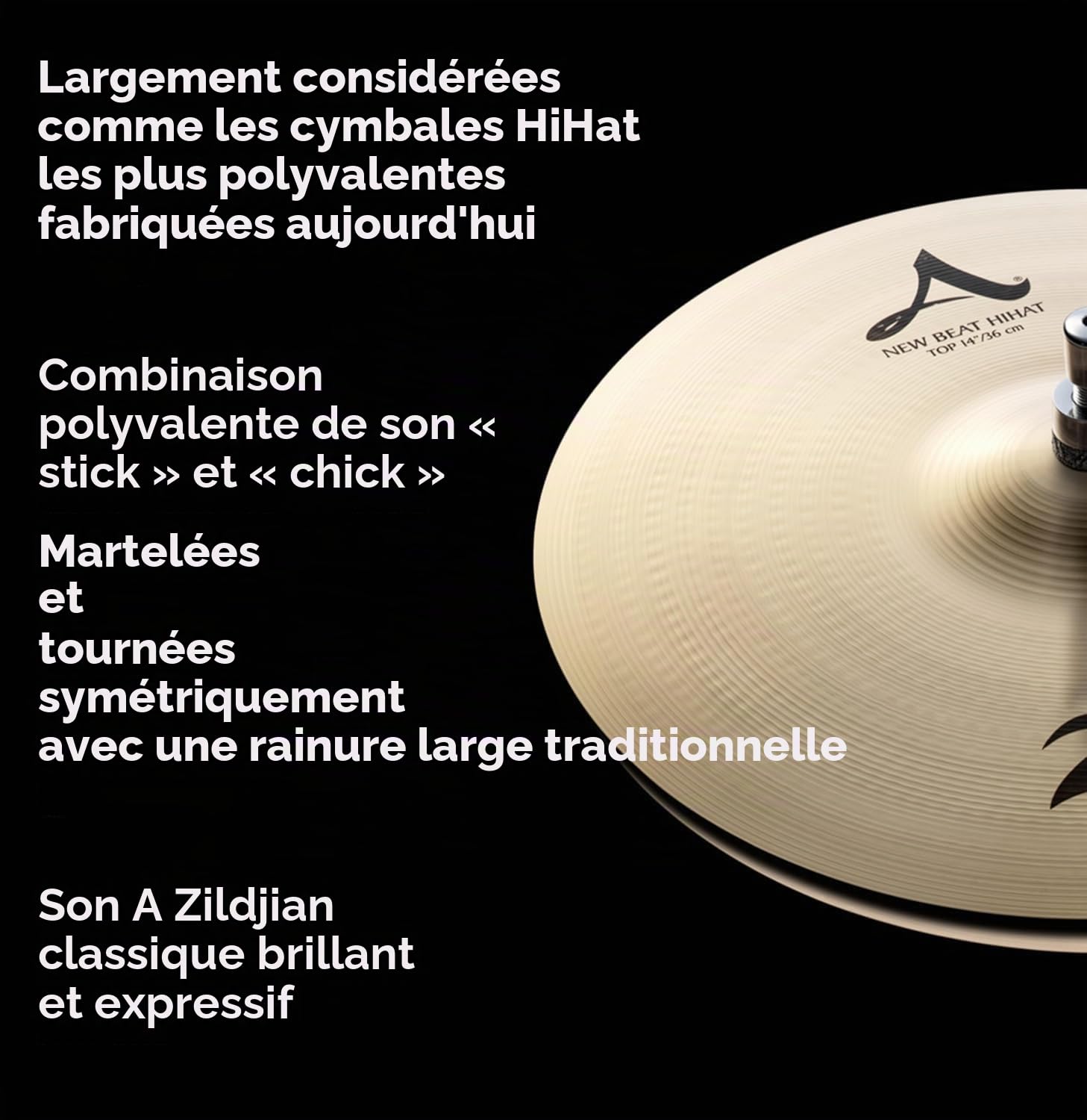 Zildjian A Zildjian Series - 14" New Beat Hi-Hat Cymbals - Pair