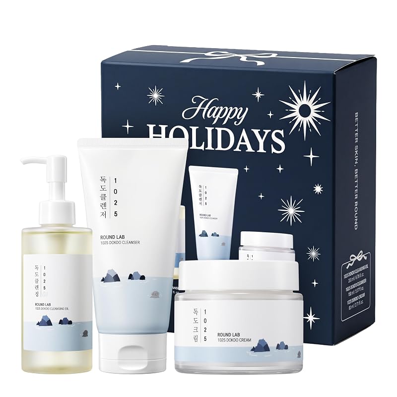 Conjunto para cuidados da pele ROUND LAB 1025 Dokdo Holiday Glow