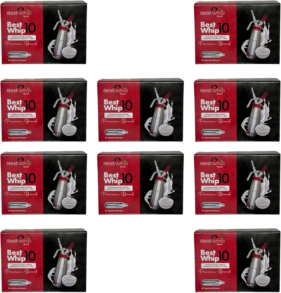 Cápsulas de Gás para Chantilly BestWhip para Sifão 100un