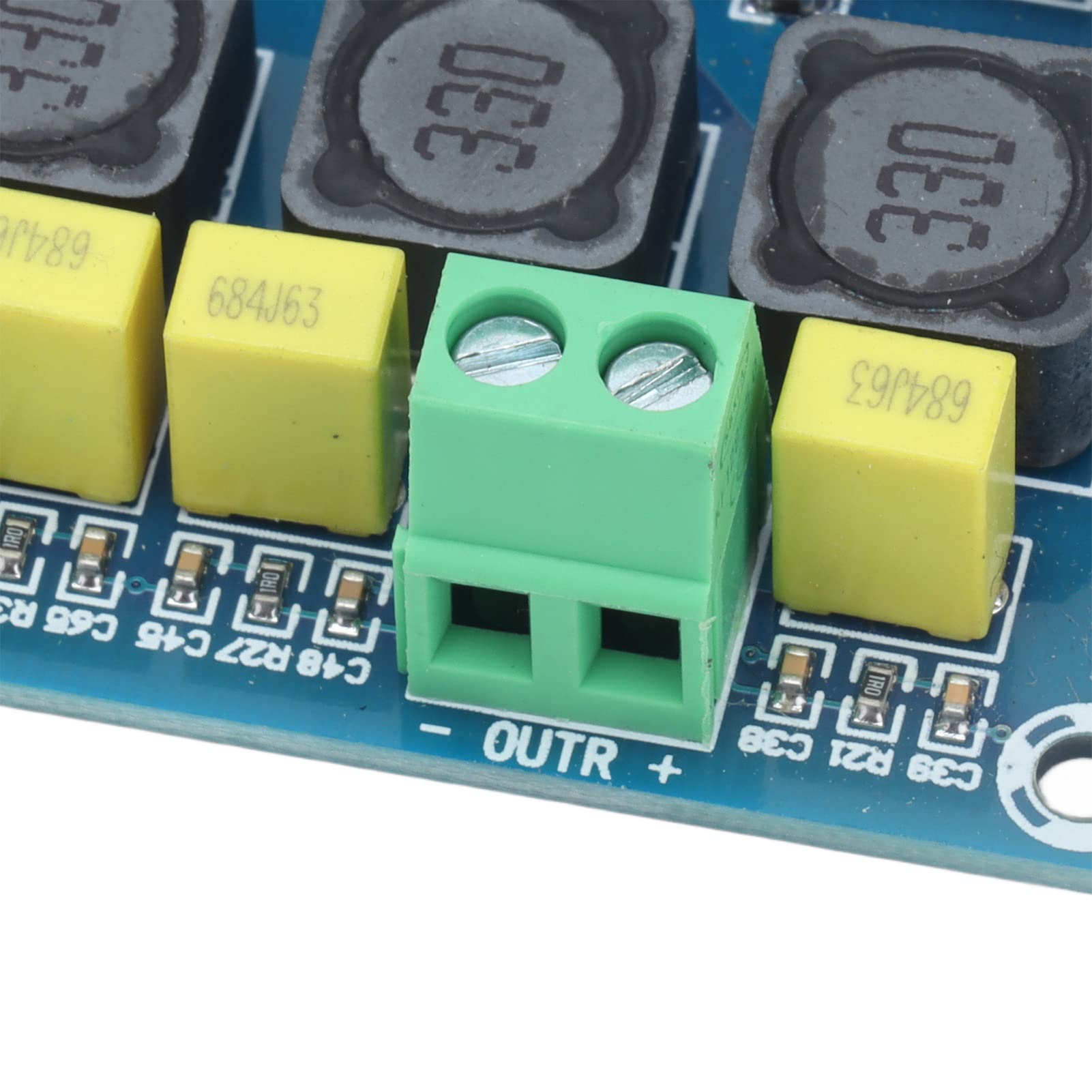Płyta cyfrowego wzmacniacza mocy Dwukanałowy moduł wzmacniający dźwięk basowy 2.1 DC 12 V do 24 V z wejściem AUX dla telefonów MP3 i komponentów komputerowego sprzętu audio Model