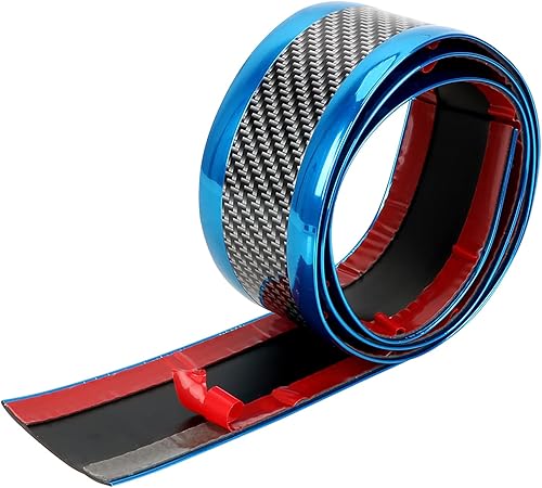 Miniatura 6 de Protector de umbral de puerta de automóvil, tira de protección impermeable de goma para la mayoría de los automóviles (2.0in de ancho, azul, 3 M de