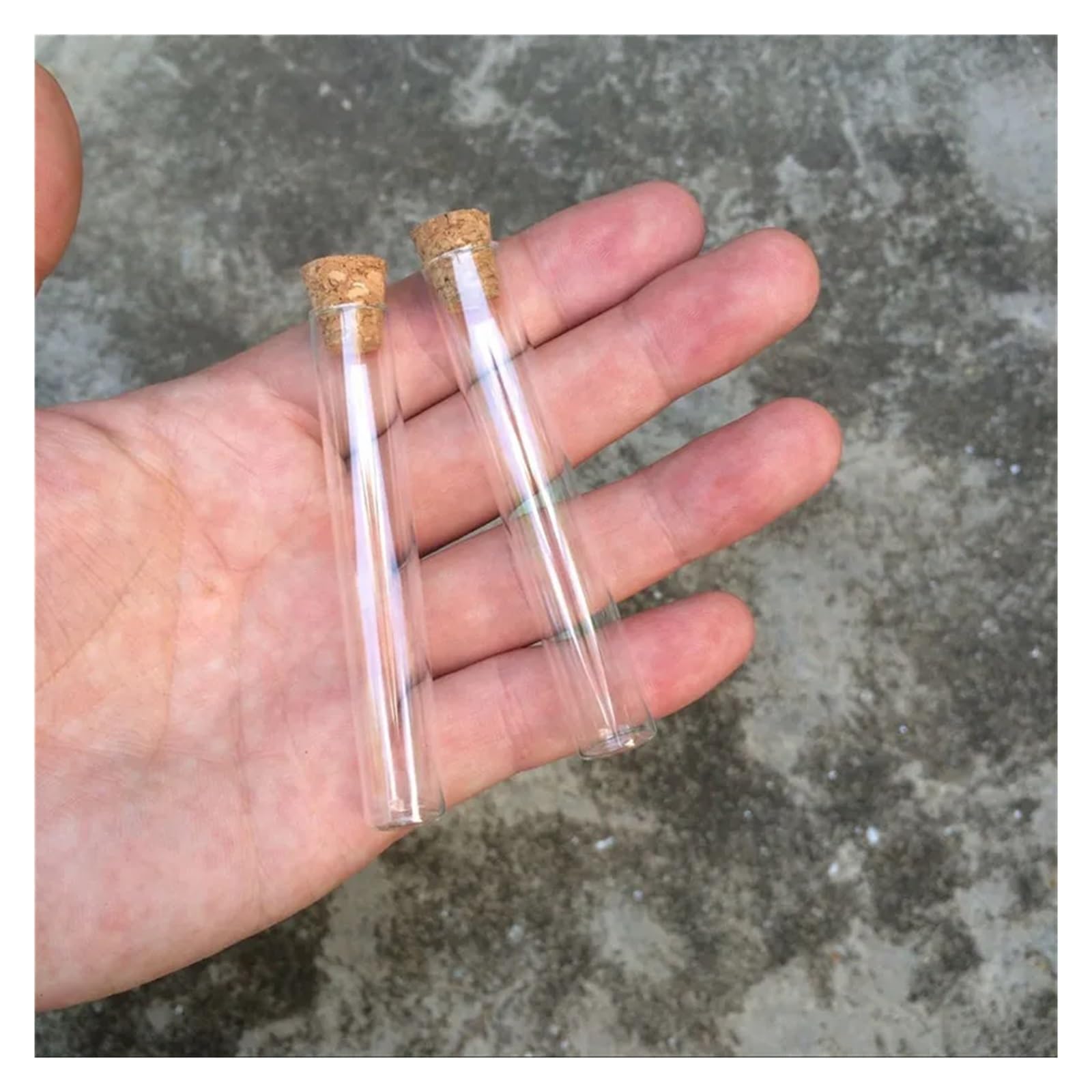 Reagenzgläser 5 ml 12 * 75mm Kleine Glas Reagenzglas Fläschchen Gläser Mit Korken Stopper Leere Transparente Flaschen 100 stücke