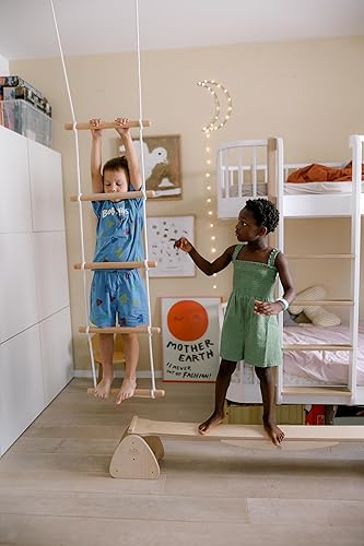 Miniatura 5 de Kinderfeets Escalera de escalada  Dispositivo de escalada para niños  Sostenible y ecológico  Ayuda a desarrollar habilidades de equilibrio y