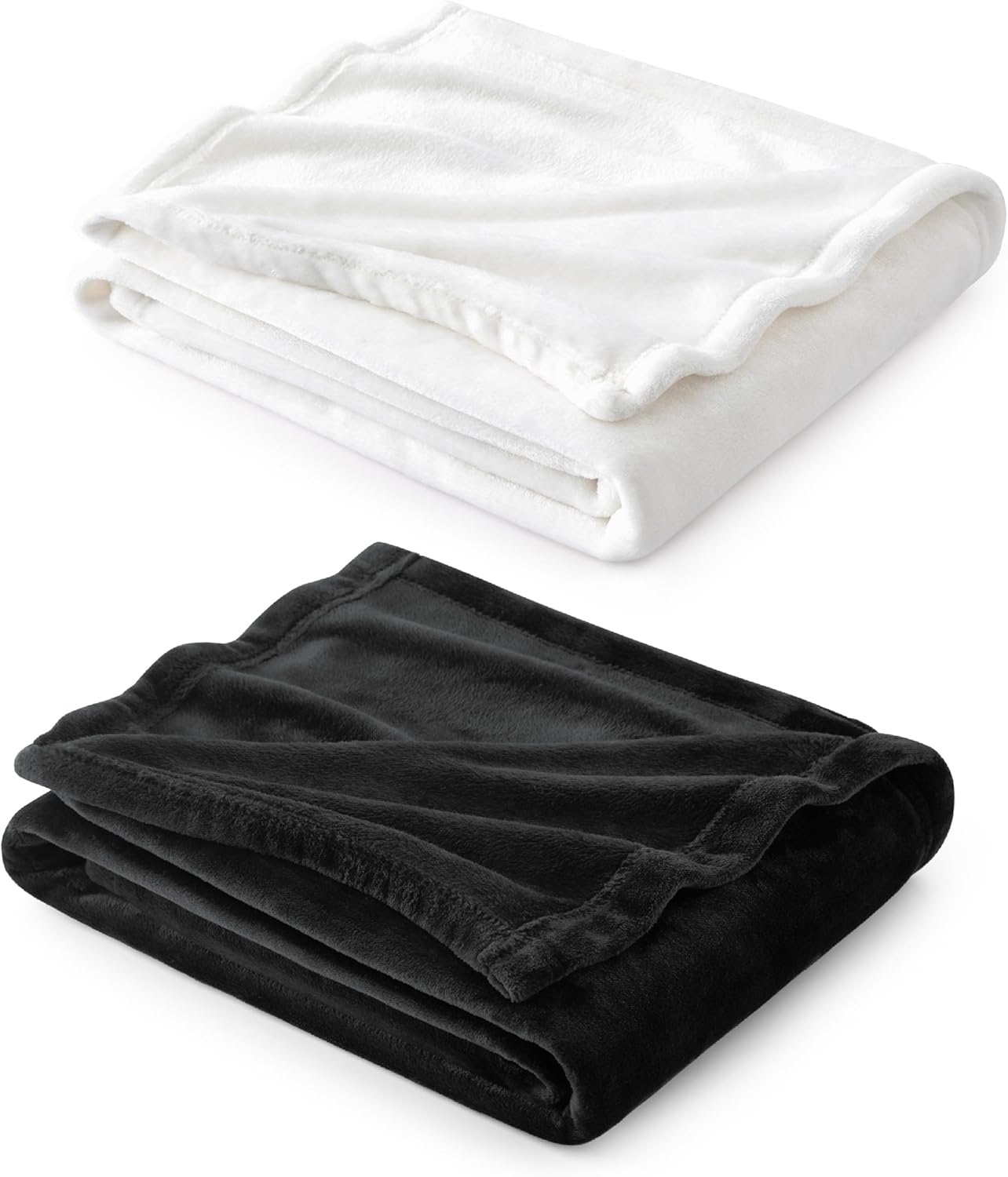 Bedsure Fleece Blanket Queen Blanket Bed Blanket Soft Lightweight Plush Fuzzy Cozy Luxury Microfiber, 90x90 inches