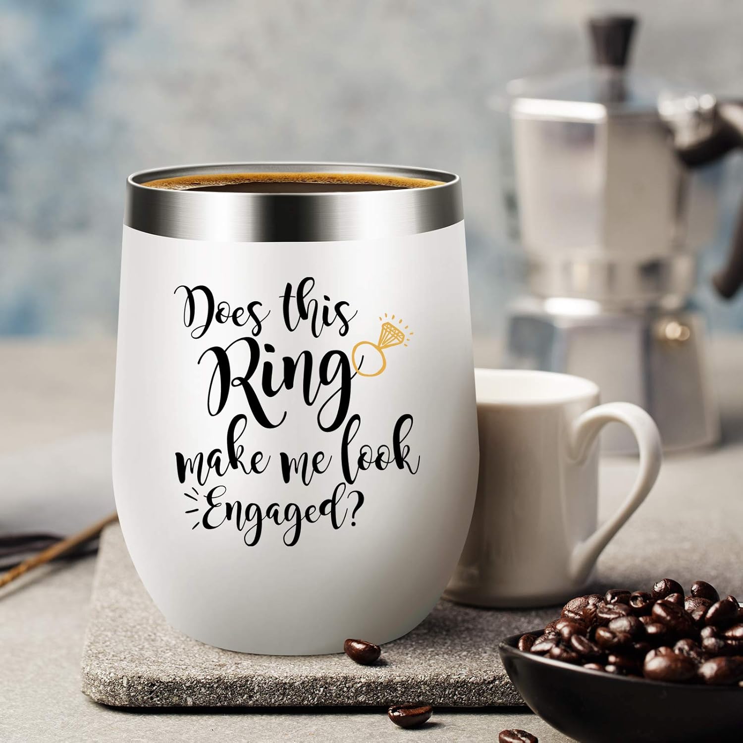 70% Off Everything Funny Engagement gifts Does This Ring Make Me Look Engaged Novelty Wine Tumbler For Men Women Birthday Festival Christmas Engagement 12 OZ Lowest Price Funny Engagement gifts Does This Ring Make Me Look Engaged Novelty Wine Tumbler For Men Women Birthday Festival Christmas Engagement 12 OZ