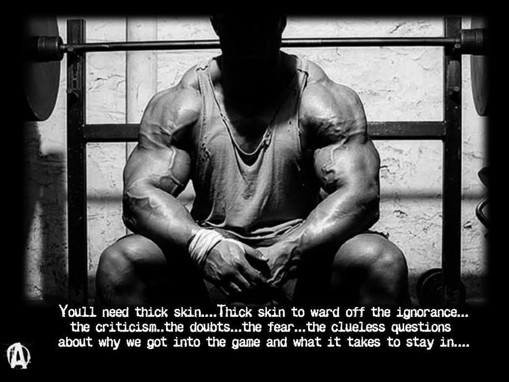 Bodybuilding Fitness Motivation Motivational Fabric Cloth Rolled Wall Poster Print - Size: (17" x 13")