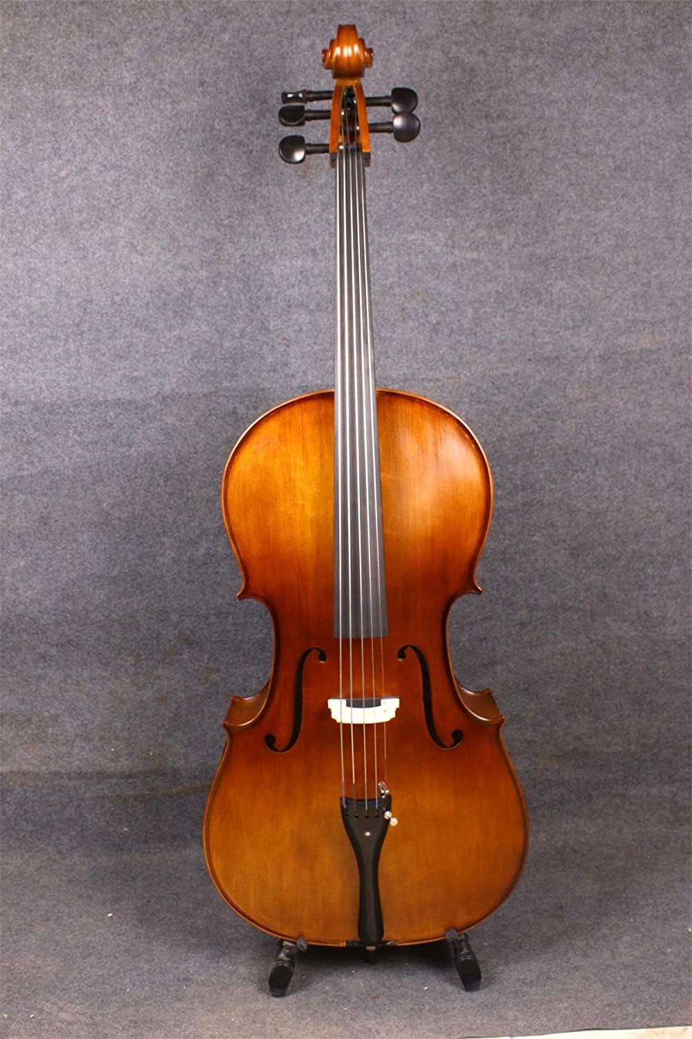 Yinfente 5String Cello 4/4 Solid Maple Spruce wood Ebony Fittings Hand made With Cello Bag Bow