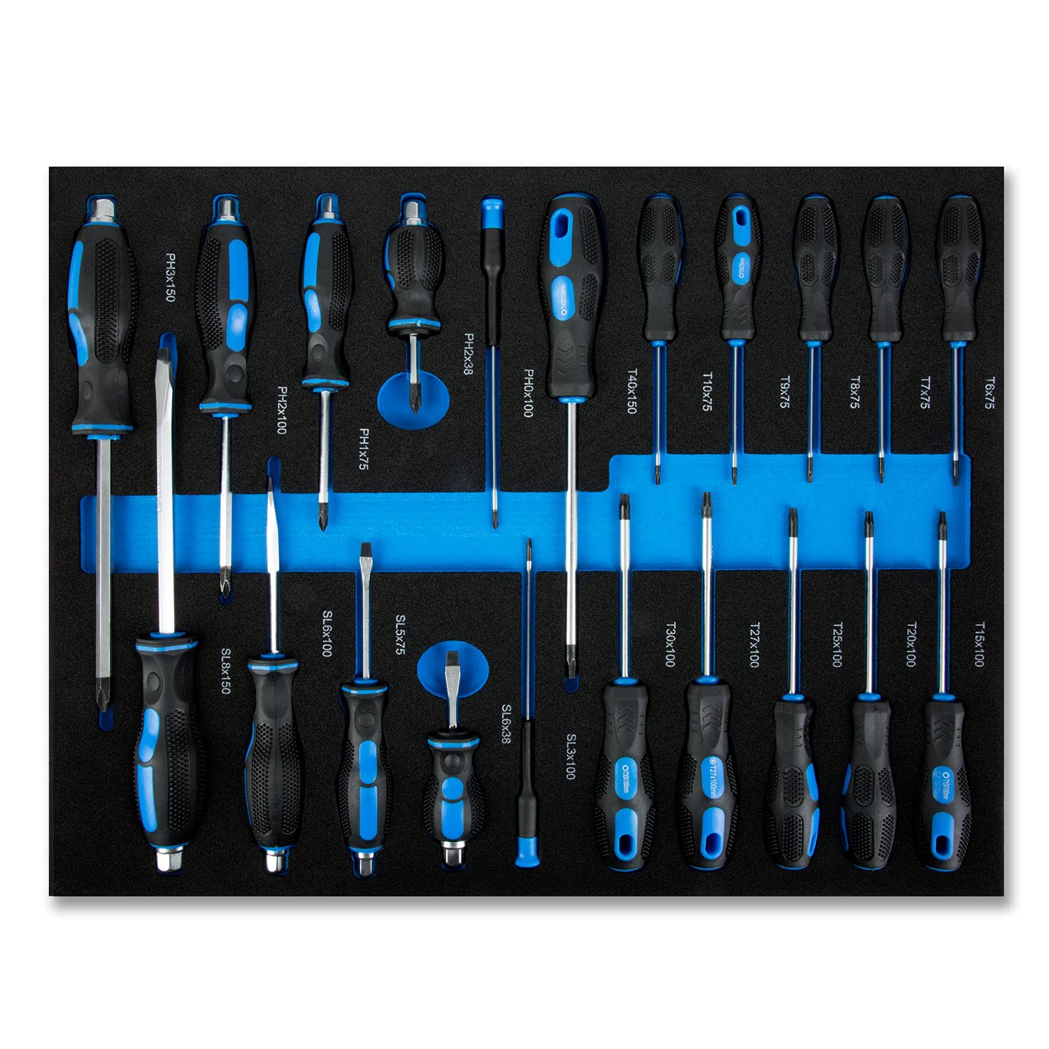 EBERTH Juego de herramientas multiherramienta 134 piezas Para carro de herramientas, Insertos de espuma etiquetados para herramientas,Para 4 cajones, Equipamiento para taller profesional y automóvil