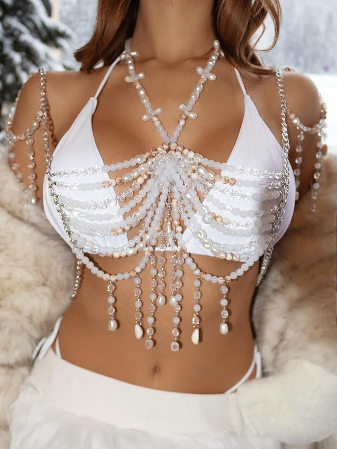 Women's 2026 Summer Cover-Up Set Tops Sexy Top Sequin Beach Bikini Swimsuit cover ups for swimwear