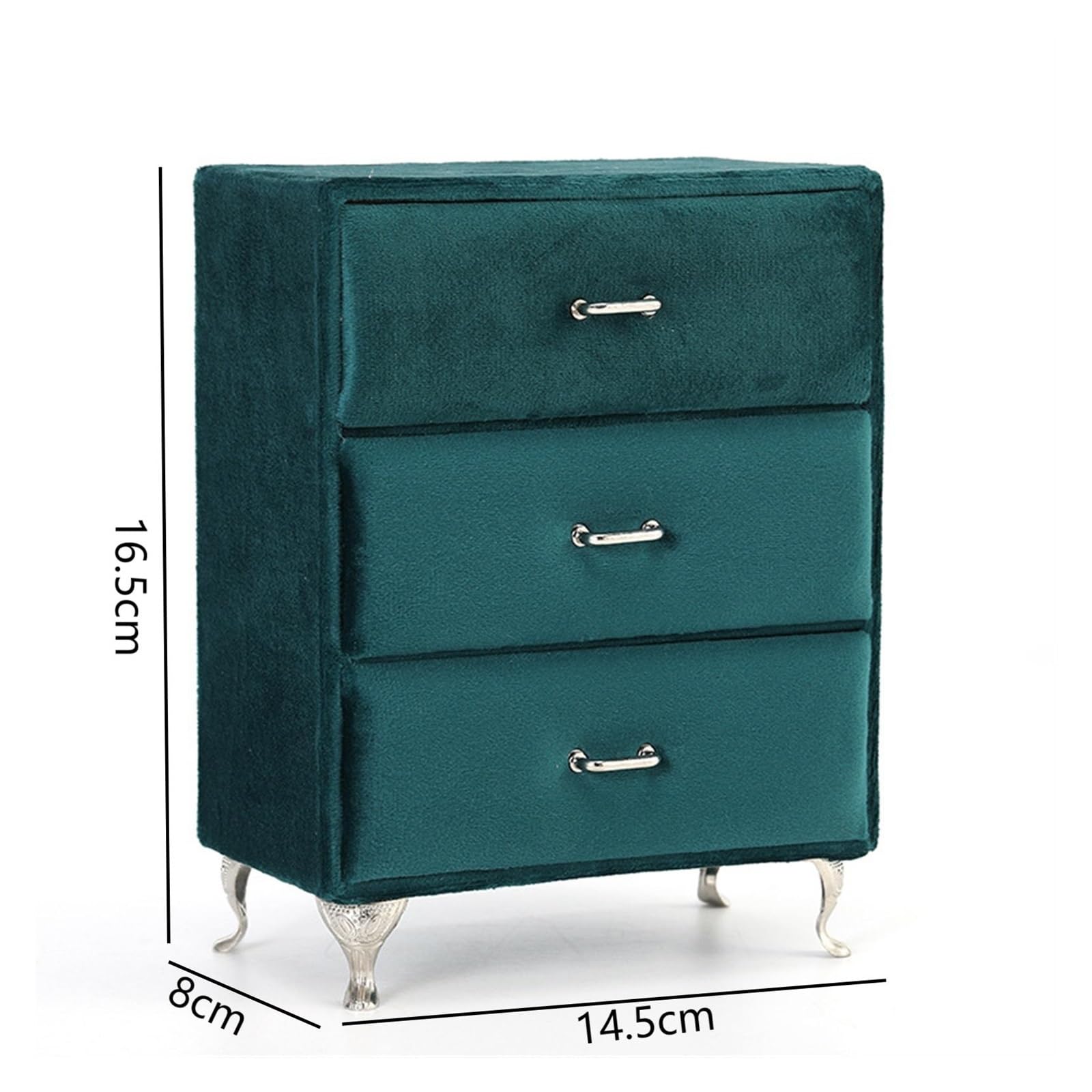 Pudełko Na Biżuterię Flanelowy Organizer Na Biżuterię Mały Organizer Na Biżuterię W Kształcie Sofy Lustro Do Makijażu Organizer Na Pierścionki Biżuteria Organizer Na Makijaż Etui ，Azul-D