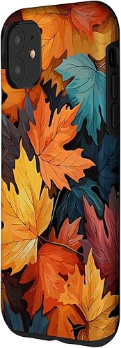 Miniatura 2 de iPhone 11 Hojas coloridas  Tema de otoño y otoño, funda de color de otoño
