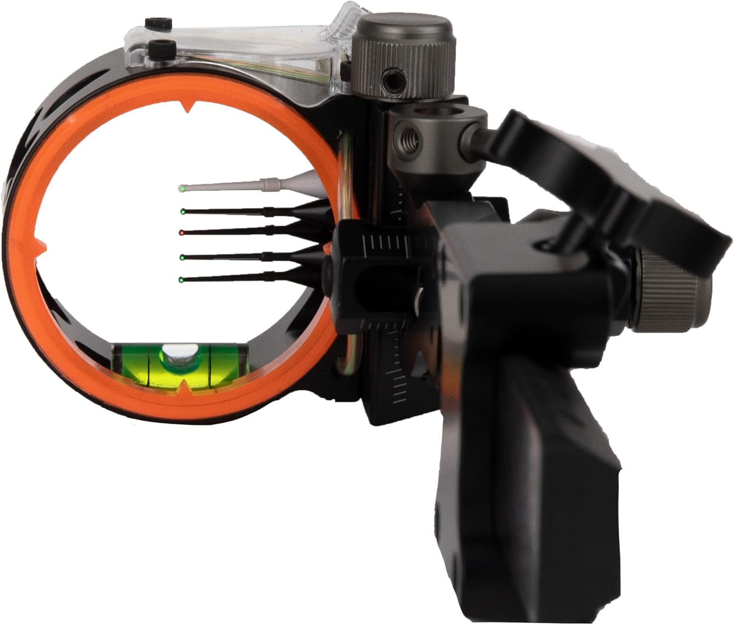 Dead Ringer Tackdriver Carbon DT Black Series Bow Sight, with Alloy Frame and Integrated Sight Level to Ensure Accuracy, Bow Sight for Archery Bows