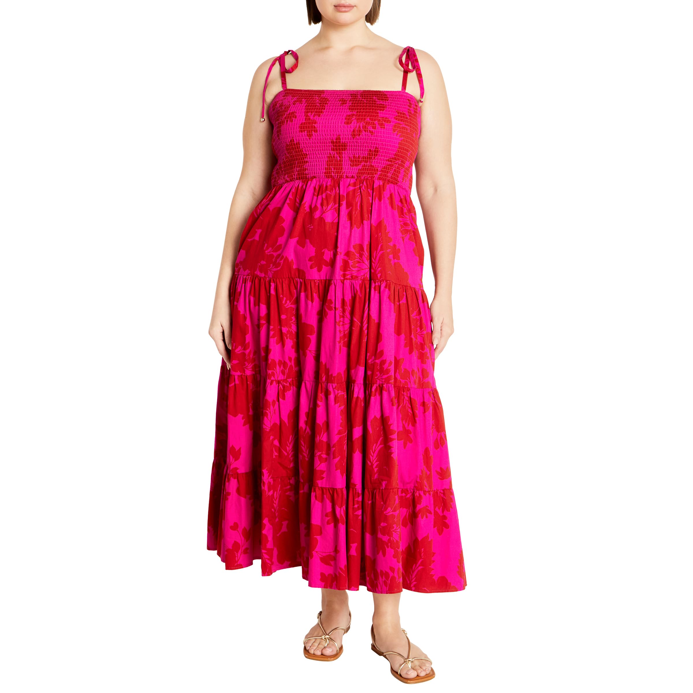 City Chic Women's Apparel Women's Plus Size Marli Print Maxi Dress