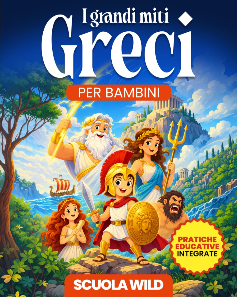 I Grandi Miti Greci per Bambini: Raccolta delle più Incredibili Storie su Eroi, Dei, Mostri e tutta la Mitologia Greca