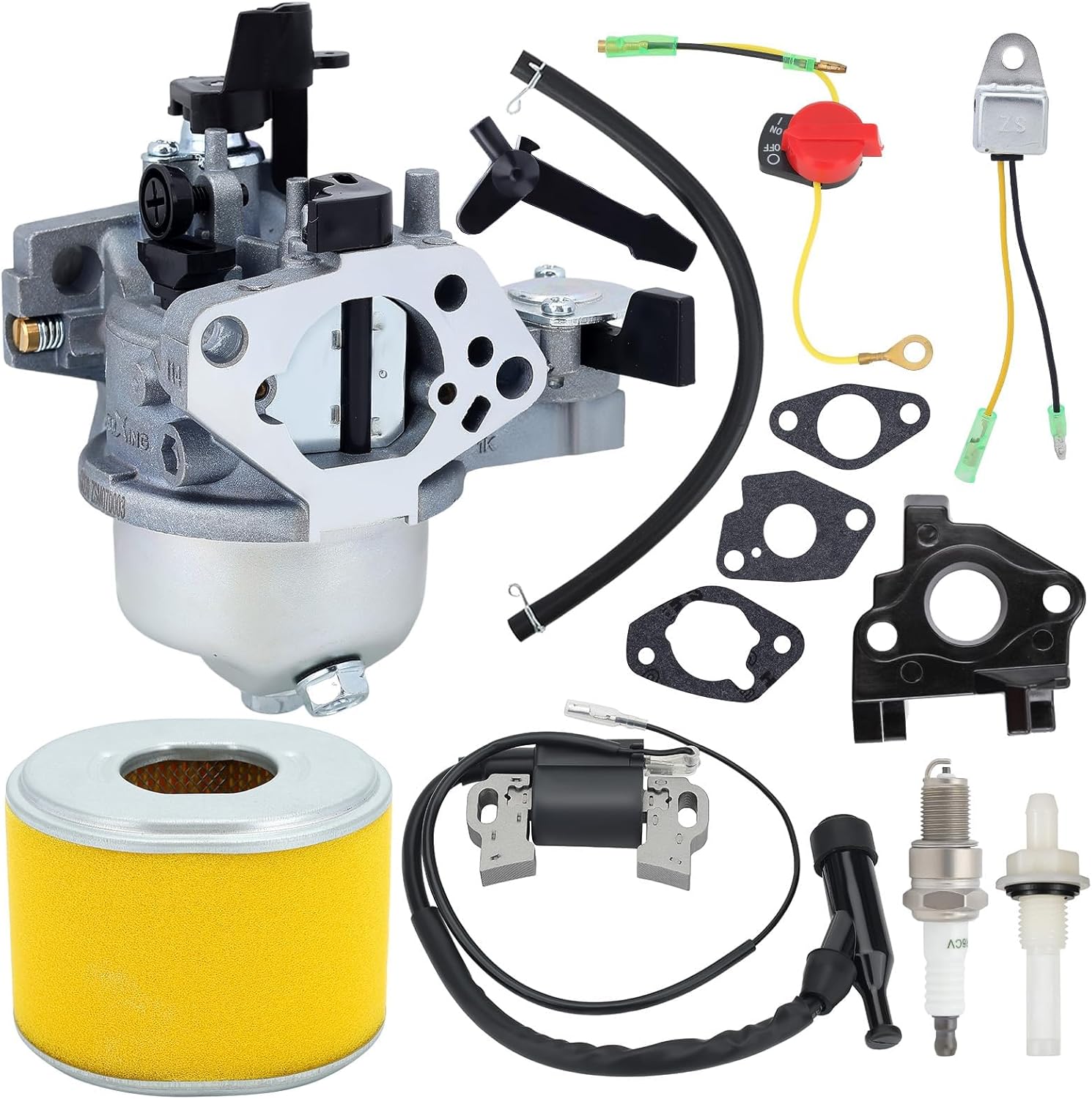 Panari GX240 GX270 Carburetor for Honda GX 240 8.0 HP GX 270 9.0 HP Small Engine Parts Carb Kit Replace 16100-ZE2-W71 16100-ZH9-W21 with 17210-ZE2-515 17210-ZE2-822 Air Filter