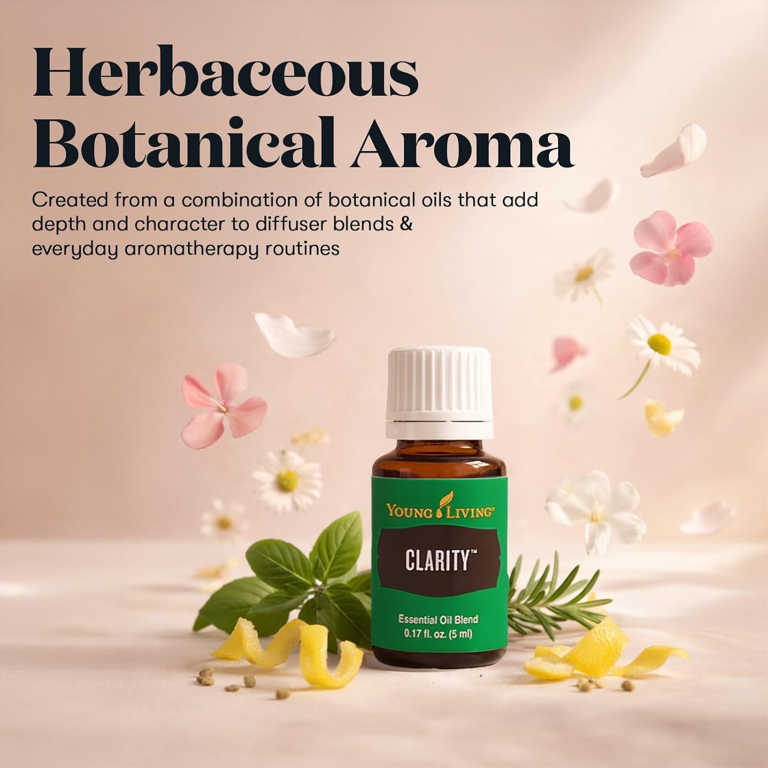 Young Living Clarity Essential Oil Blend 5 ml | Fresh Herbaceous Aroma for Diffusers, Massage & Aromatherapy | Botanical Essential Oil Blend for Relaxation Rituals, Meditation & Everyday Aromatic Use