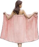 Serviettes de bain pour femmes douche réglable Spa Wrap avec Home Hotel Peignoirs Chemise pour Sauna Plage Piscine Gym Voyage Gris