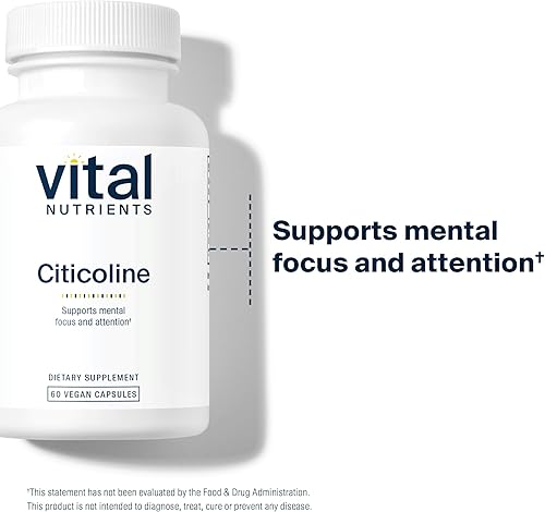 Miniatura 6 de Vital Nutrients - Citicolina - Enfoque Mental y Atención - 60 Cápsulas Vegetarianas por Botella - 250 mg