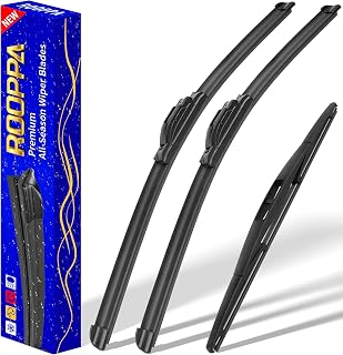 ROOPPA Wiper Blades for 2012-2018 Subaru Forester & 2015-2019 Outback - 26+17+14 Inch OEM Replacement, All-Weather Natural Rubber, U/J Hook Easy Install