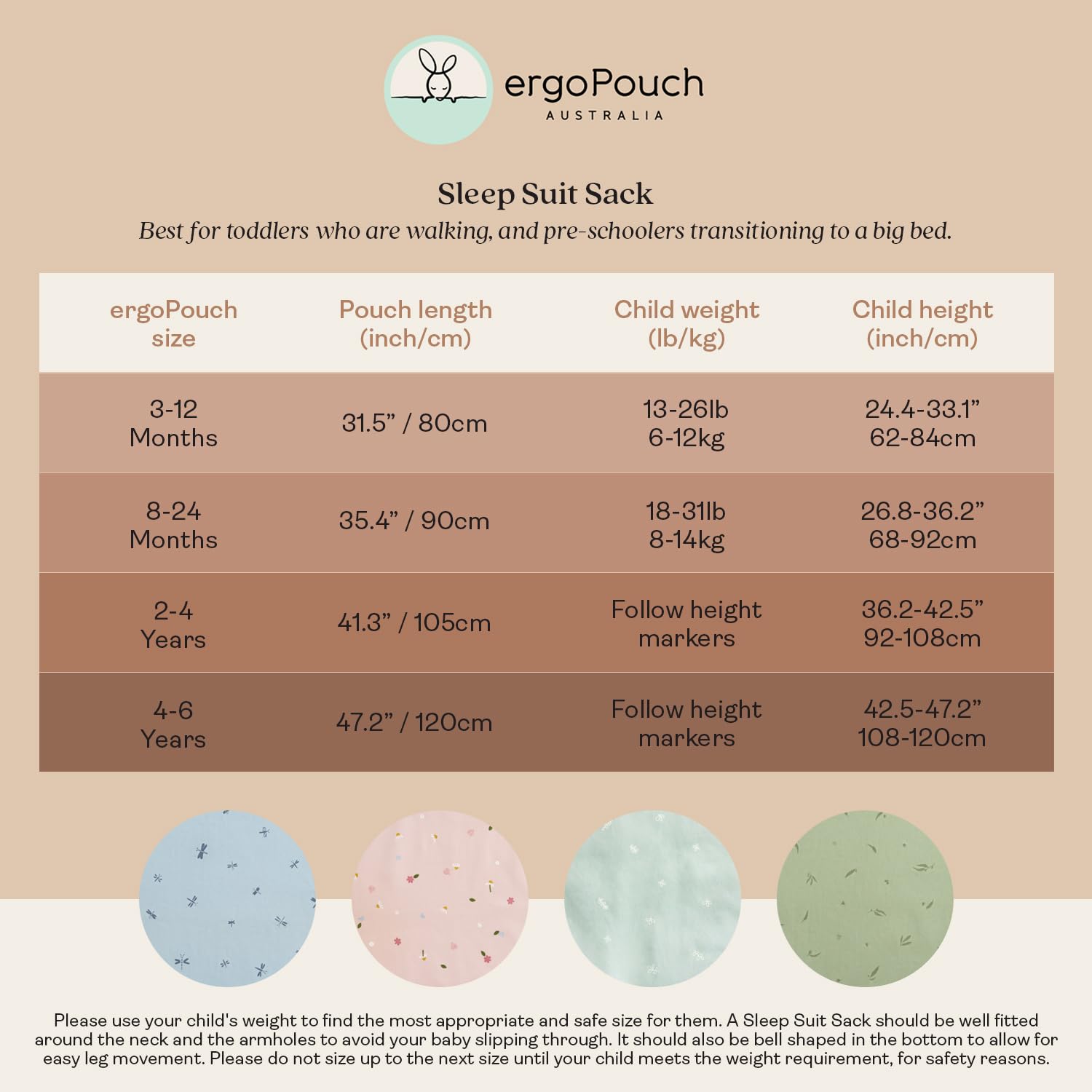 ergoPouch Saco de dormir TOG 2.5 Parent