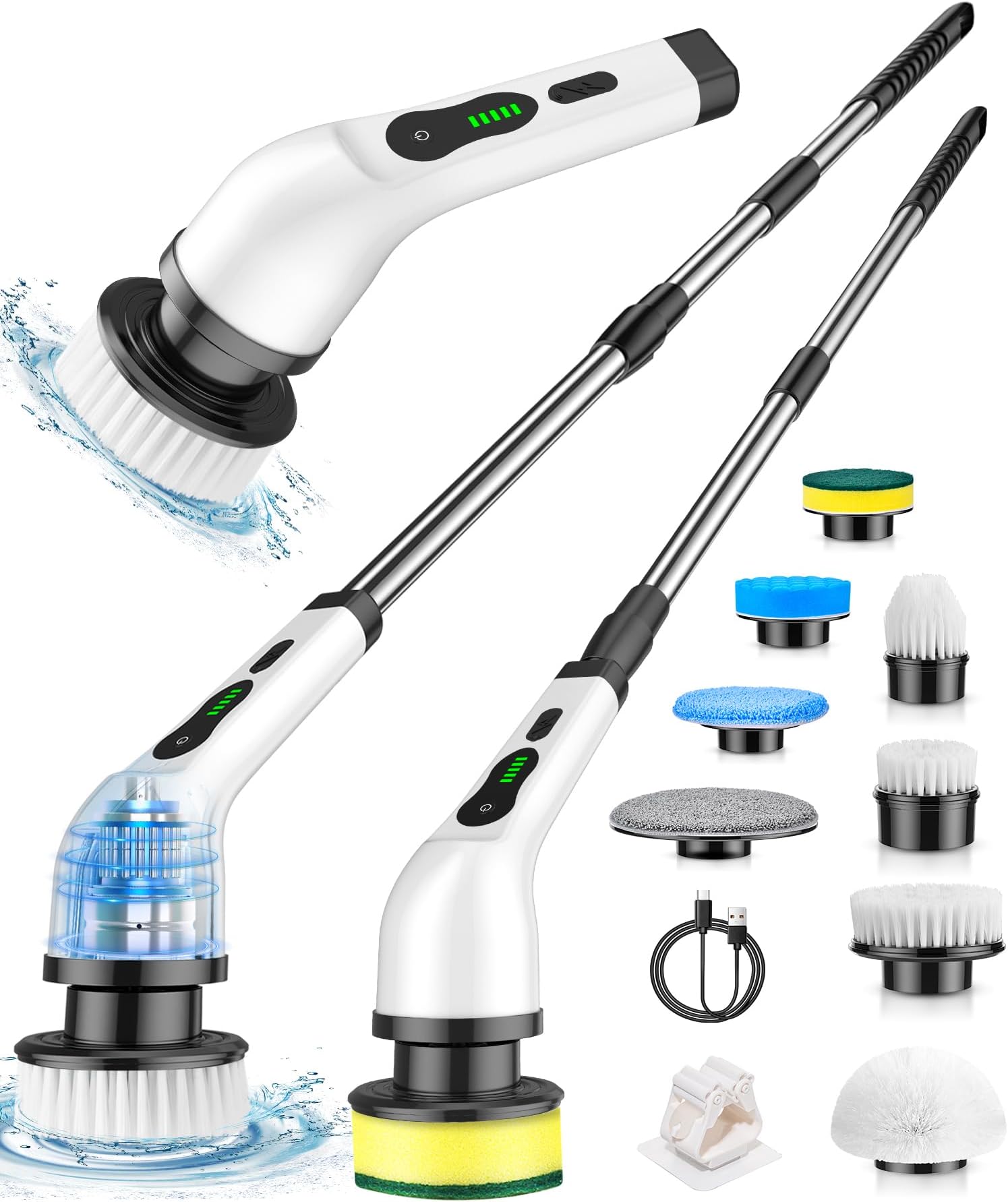 Amazon.com: Electric Spin Scrubber, Cordless Cleaning Brush, IPX7 Waterproof, Shower Cleaning ...