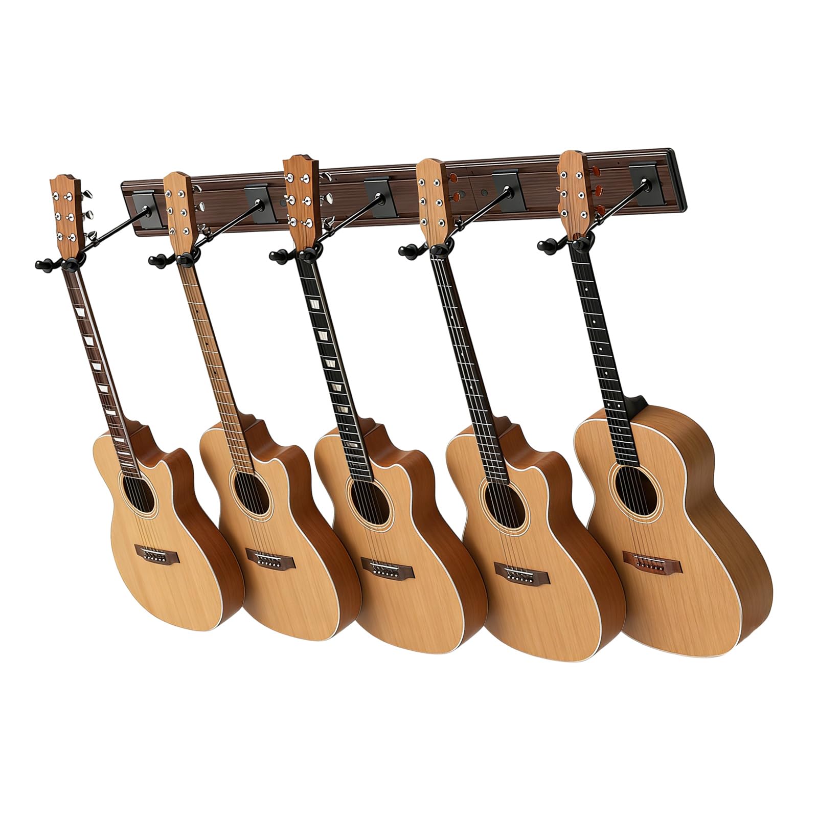 QIAOLIDA Guitar Wall Hanger Display Stand Adjustable Guitar Holder Stand for Acoustic Guitars Instruments Mandolin Banjo Bass