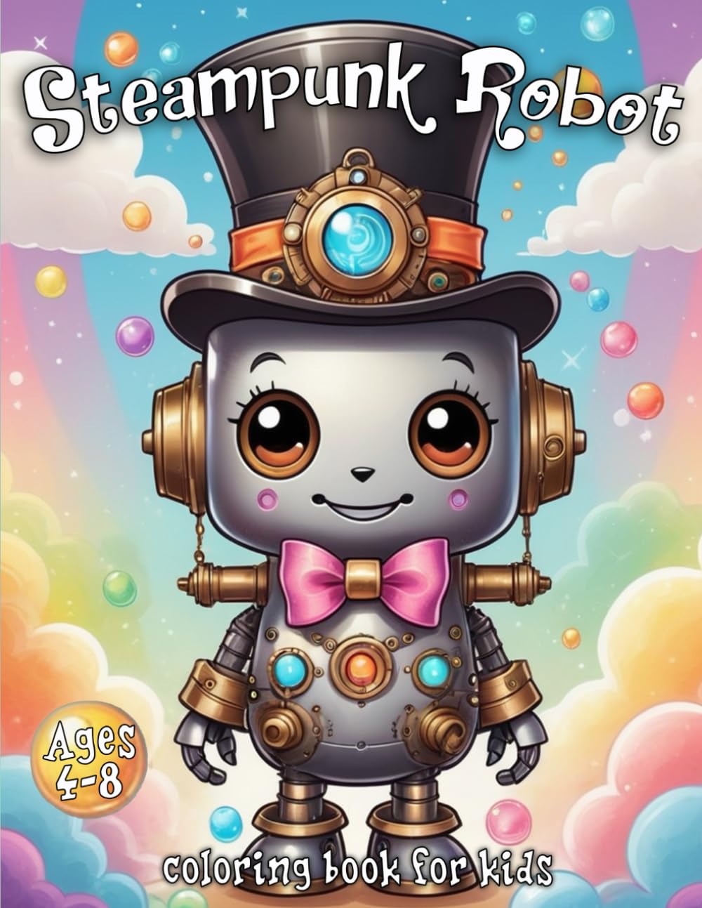 Steampunk Robot Coloring Book for Kids: Whimsical Mechanical Marvels: A Vibrant and Captivating Journey into the Realm of Artistic and Fantasy Robots