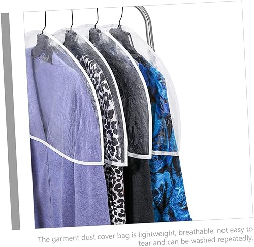 Miniatura 3 de Cabilock Juego de 18 piezas de ropa transparente para colgar el hombro, para ropa, bolso de mano, fundas de traje transparentes, bolsa de ropa