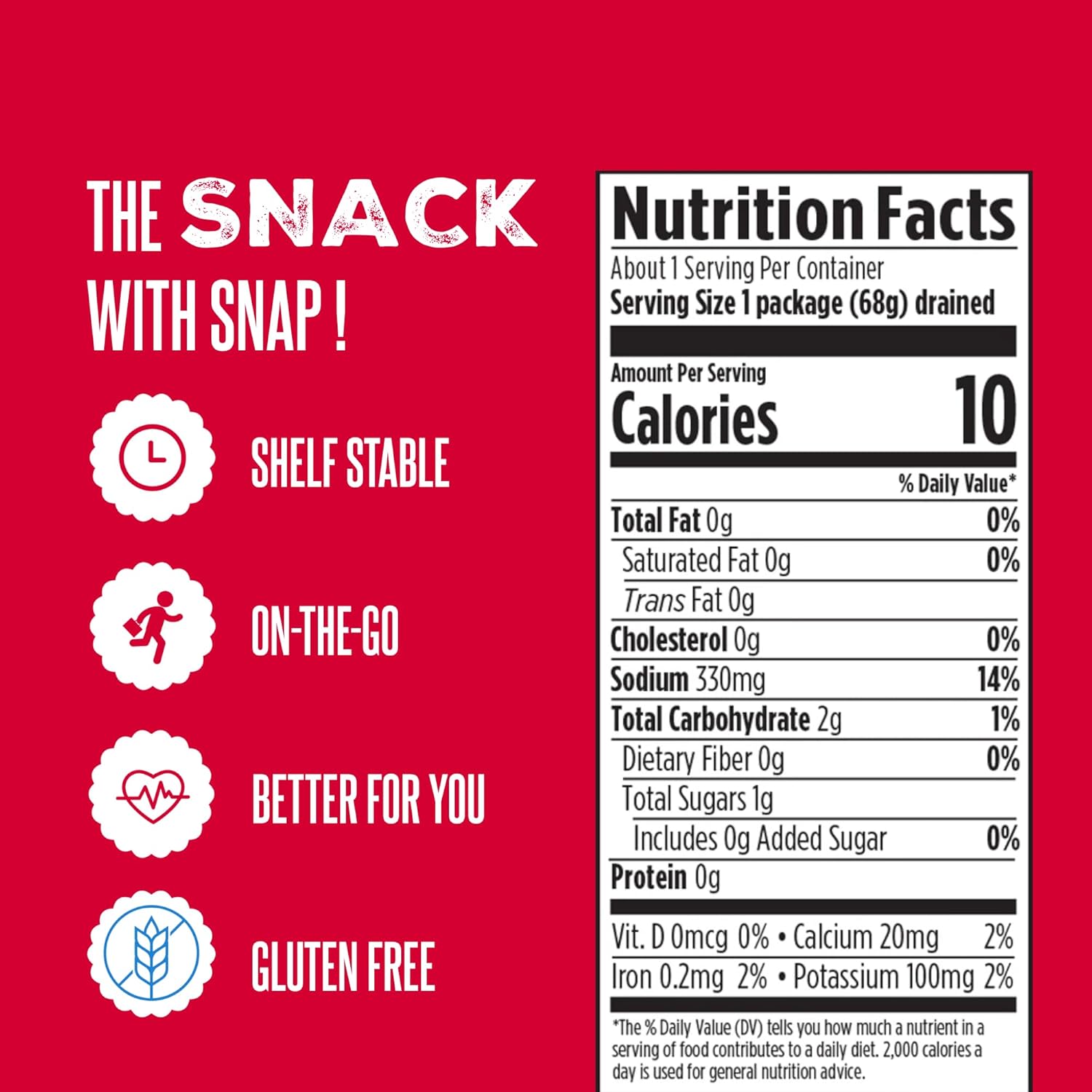 SuckerPunch Pickles in a Pouch, 4-Flavor Variety Pack, Gluten Free, Kosher, Sugar Free, Low Calorie, Keto, Vegan, Non-GMO, Ready to Eat, On-the-Go, 3.4 Oz Single Serve Pouches (Three Pepper)