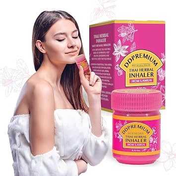 Bundle 2 Pack Thai Herbal Inhaler with Menthol & Essential Oil - Yadom Original, HOM Lamun Formula