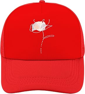 Subtle F-K T Morse Codes Flower Stem Anti-MAGA Feminist Womens Hat Tennis Hat for Women Breathable Cap Baseball Cap Men