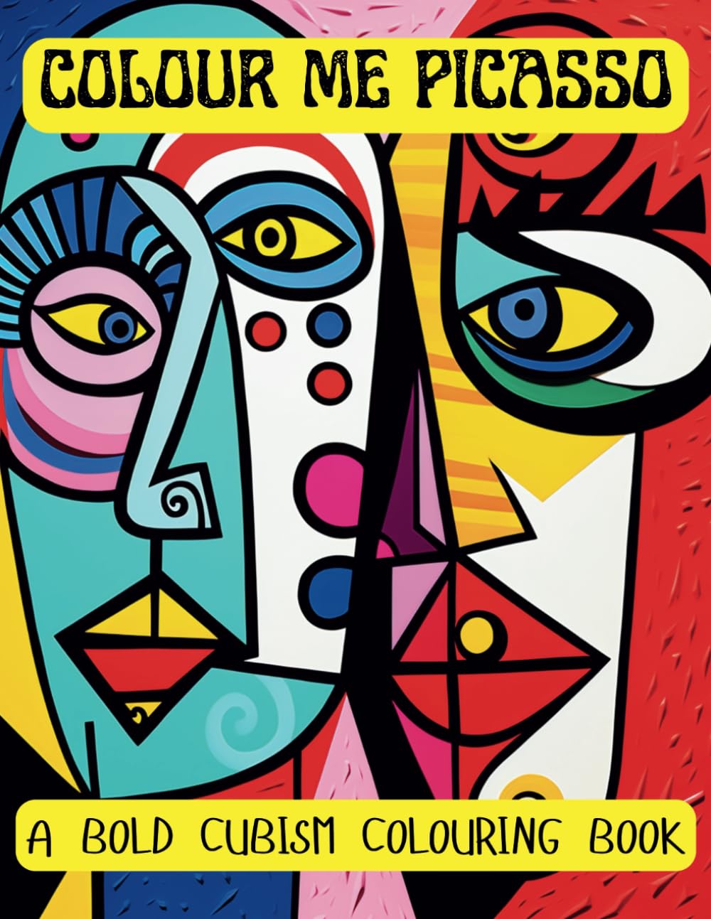 Colour Me Picasso: A Bold Cubism Colouring Book