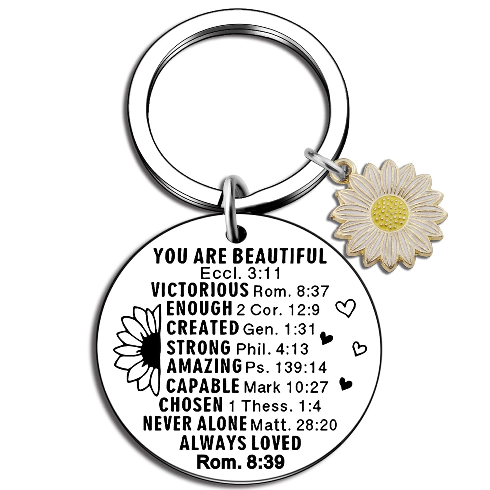 Christian Gifts Keychain for Women Bulk Religious Gifts Bible Verse Gift Easter Basket Stocking Stuffers Inspirational Christian Gift for Female Friends Inspirational Christmas Birthday Present