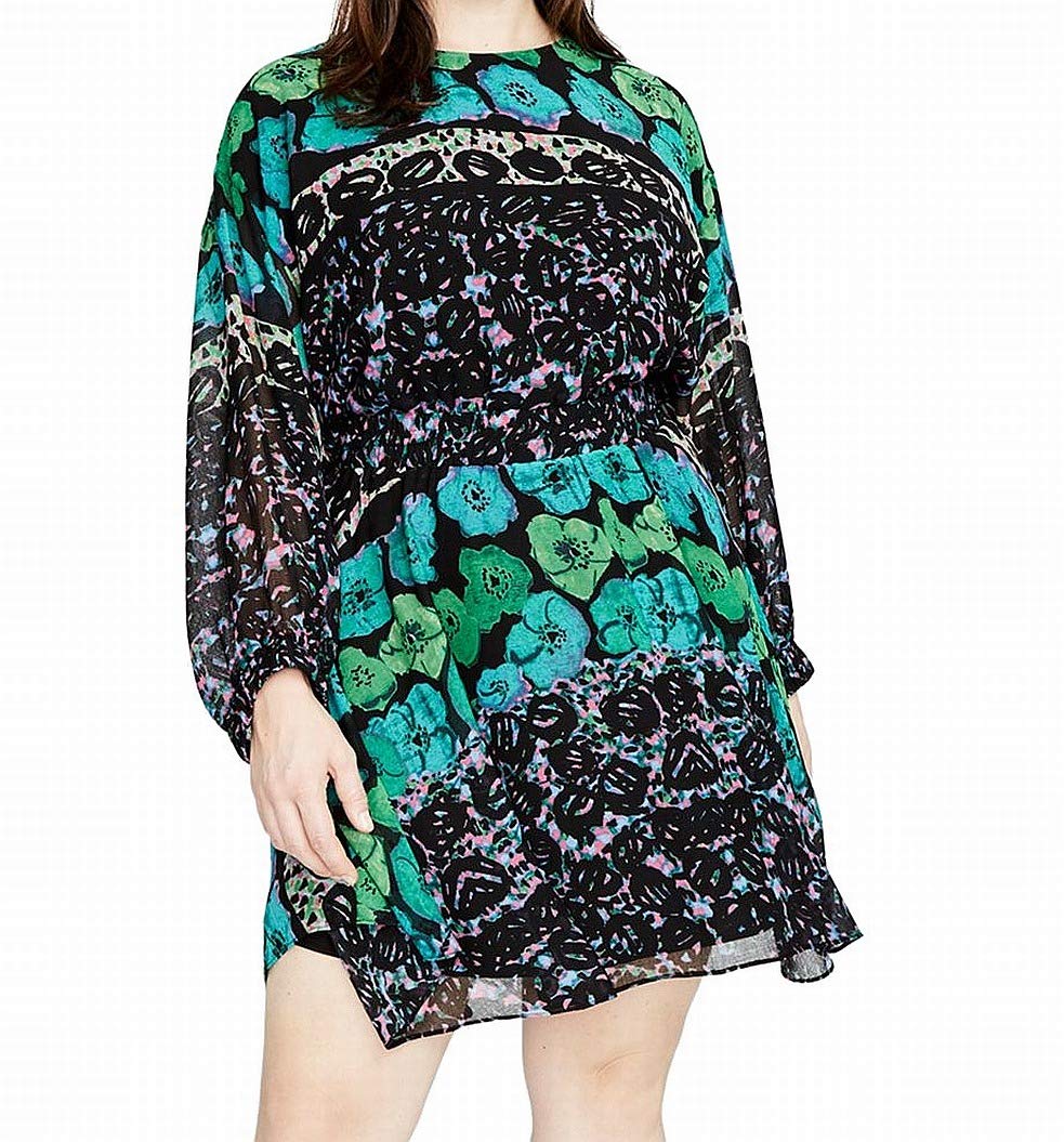 Rachel Rachel Roy Womens Plus Size Easy Floral Dress | Desertcart Guam